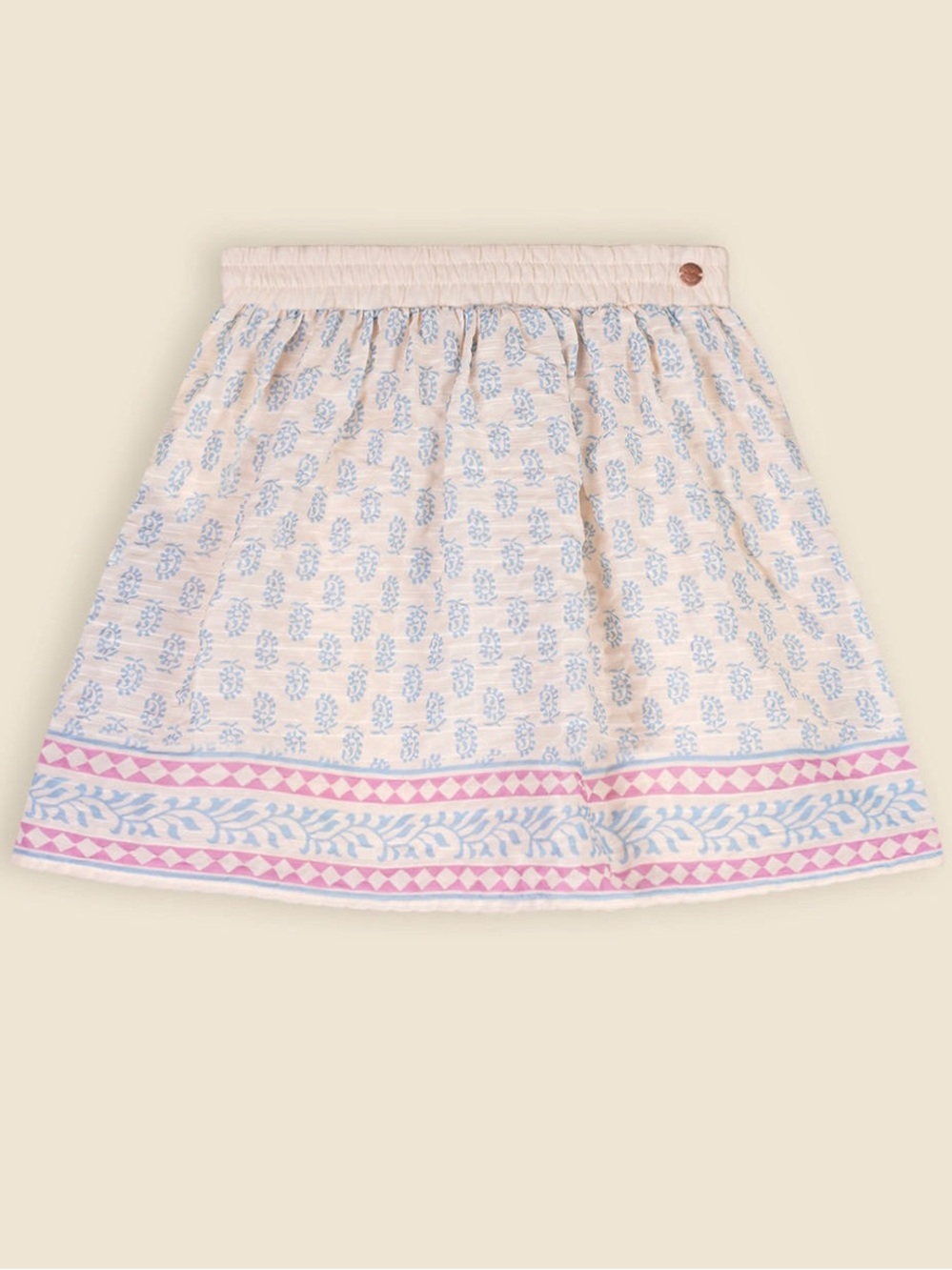 NoNo Kidswear Standard Pearled Ivory Skirt Size 9-10Y